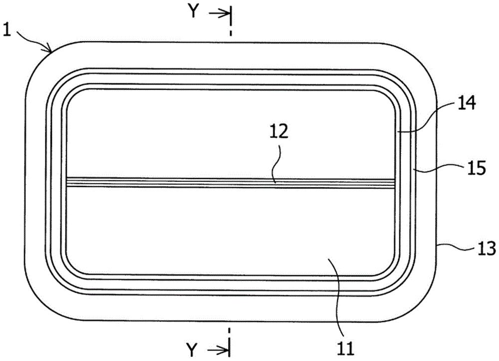 The structure of the airbag door