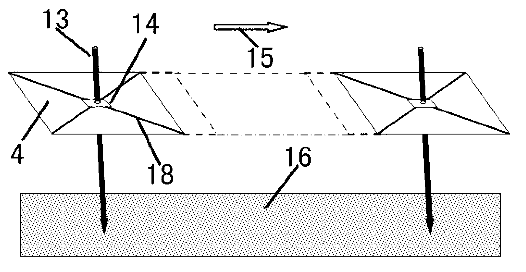 Natural water artificial fish spawning nest setting system