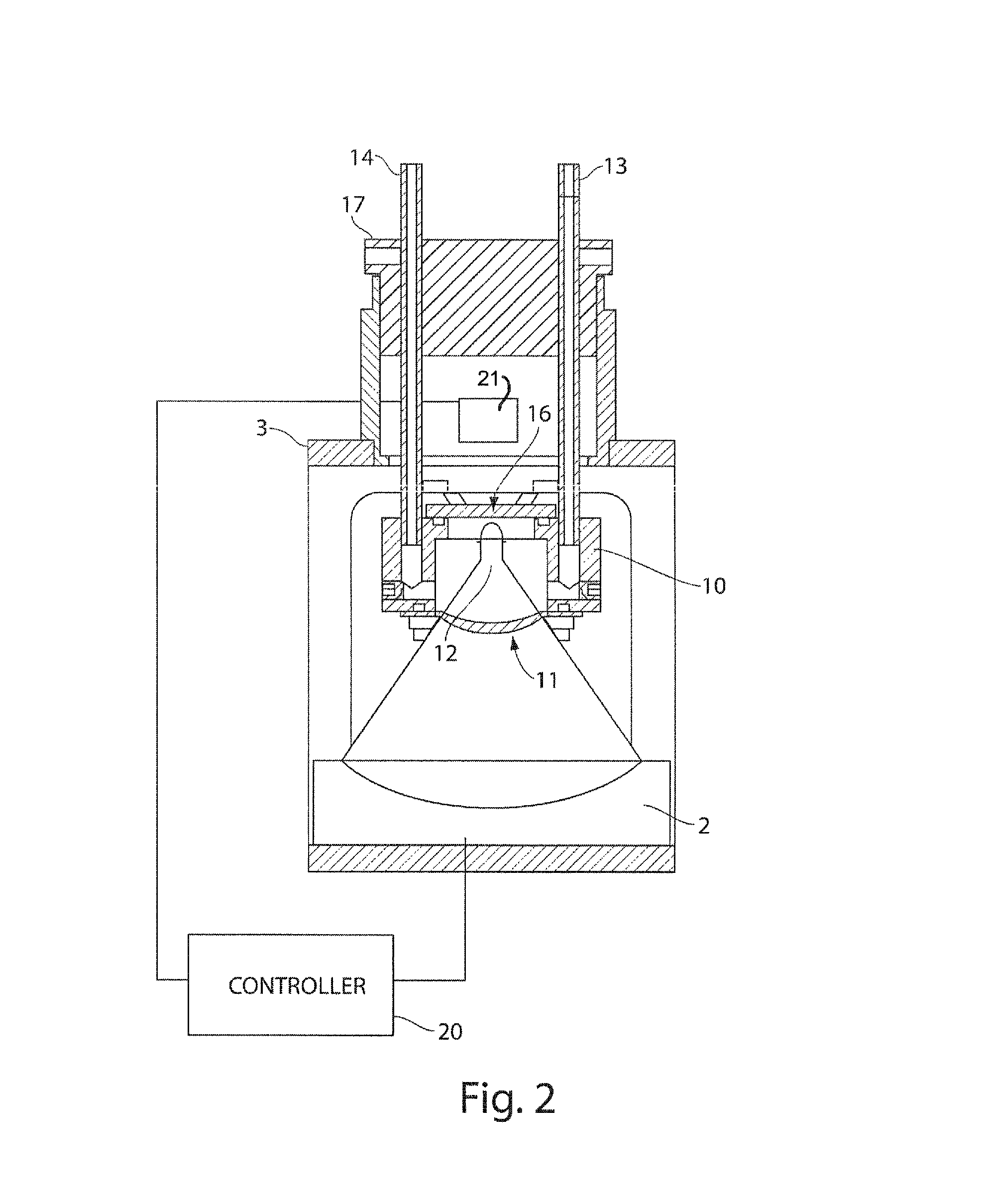 Method and system for acoustically treating material