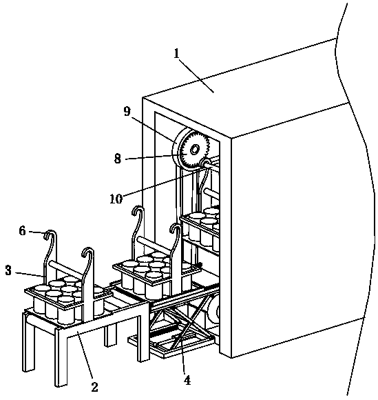 Sensory control automatic conveying equipment for smart car motor paint immersion