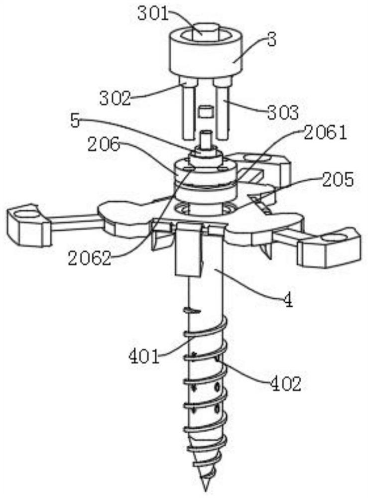 Built-in bone tumor pathological tissue extraction device