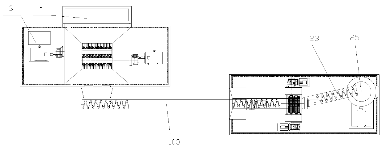 Integrated type solid waste garbage disposal system