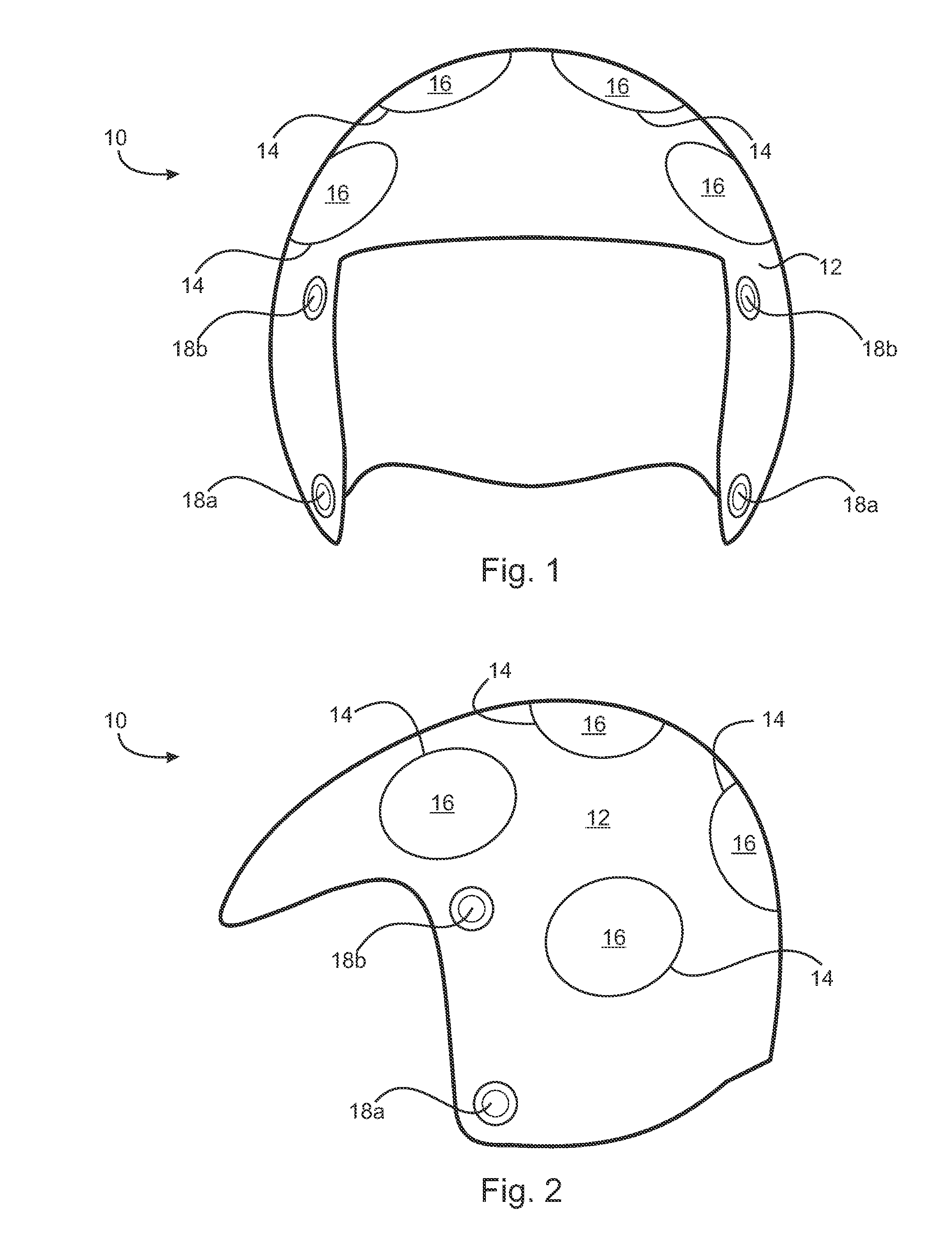 Helmet with multiple protective zones