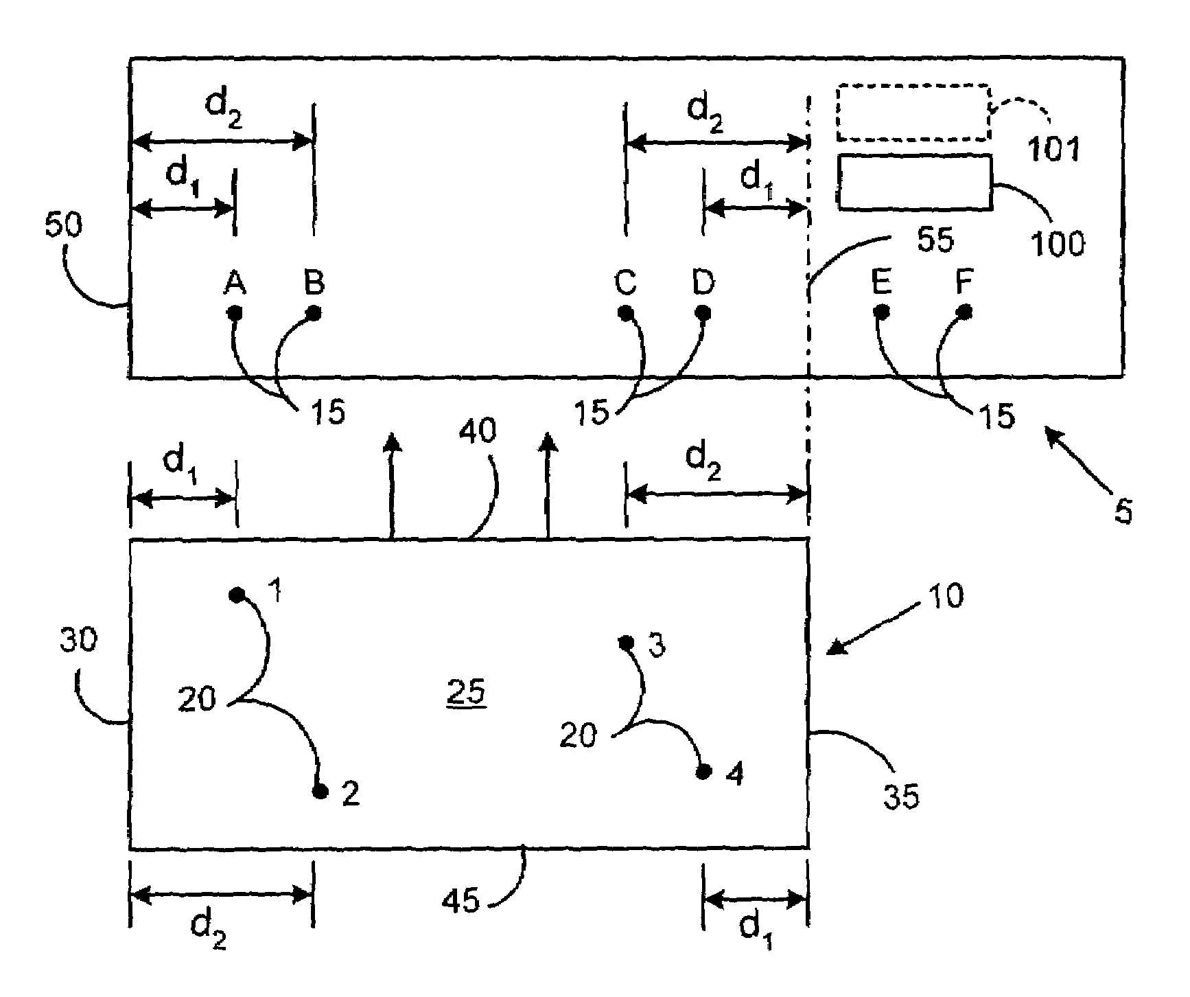 System for ensuring correct placement of printed matter on a tangible print medium