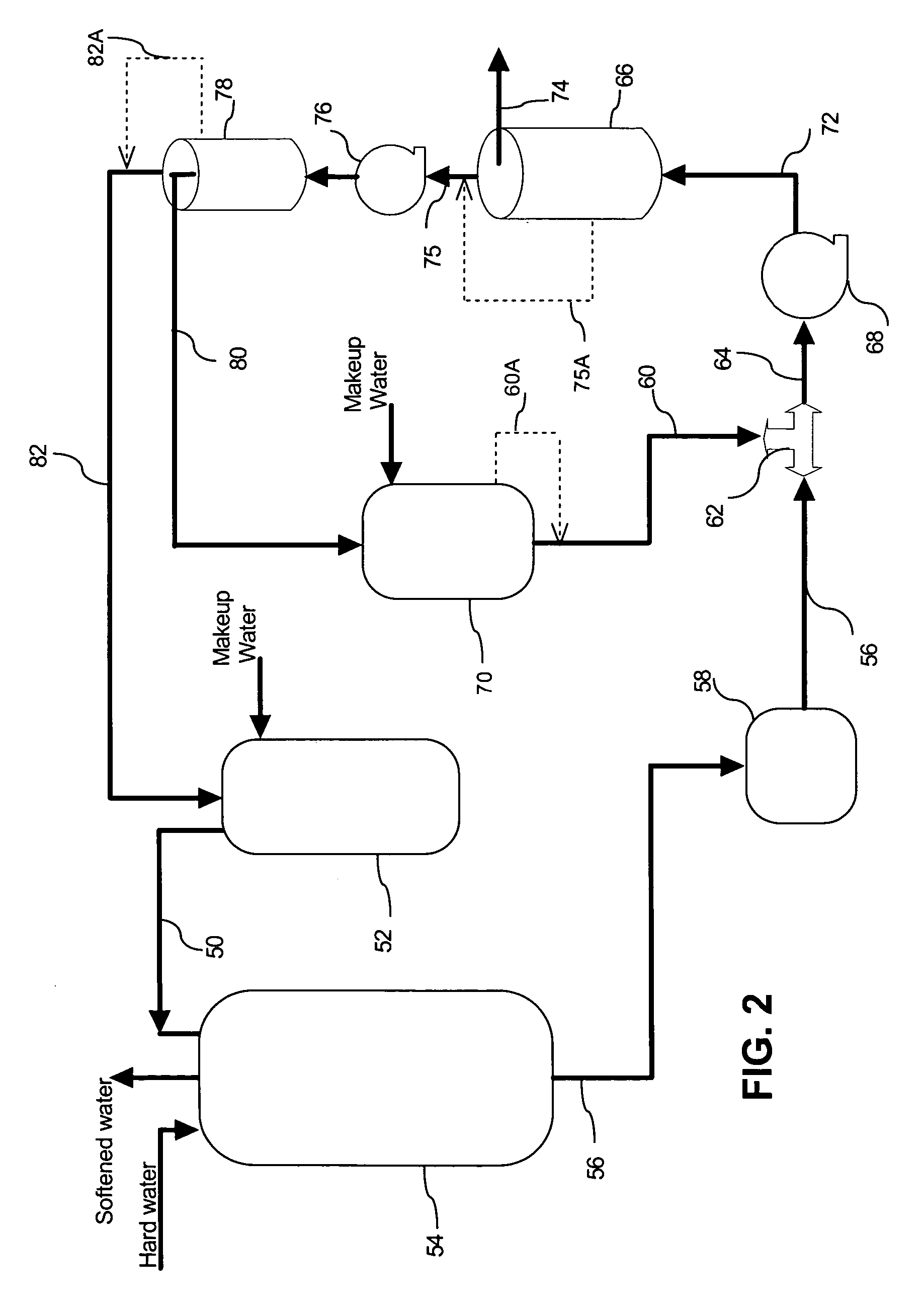 System for the purification and reuse of spent brine in a water softener