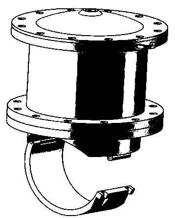 Deepwater process facility acoustic emission detection device