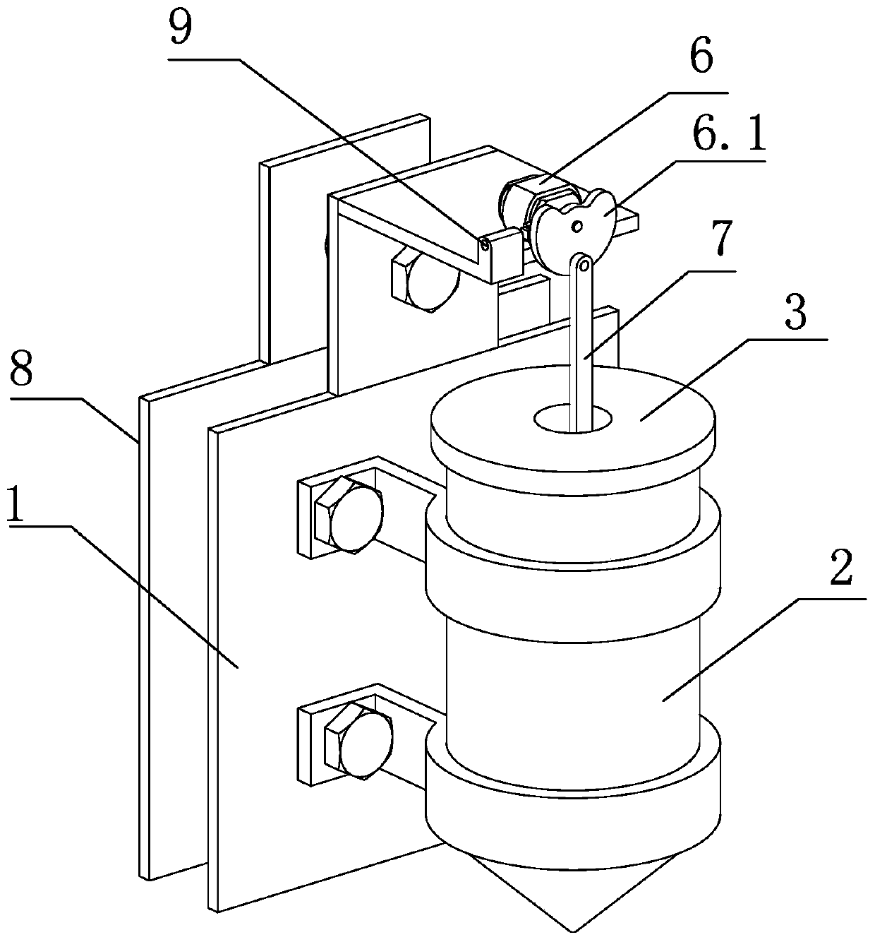 Pulse powder outlet mechanism