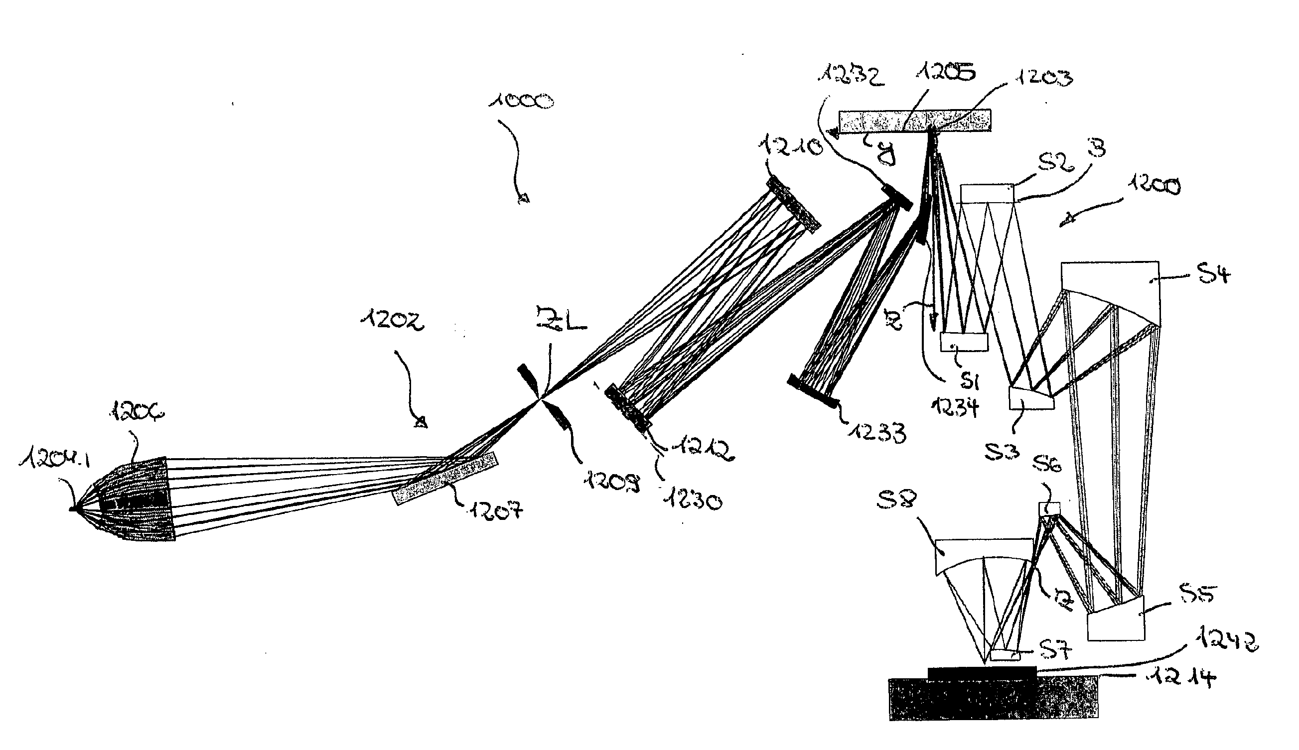 Microlithography exposure apparatus using polarized light and microlithography projection system having concave primary and secondary mirrors