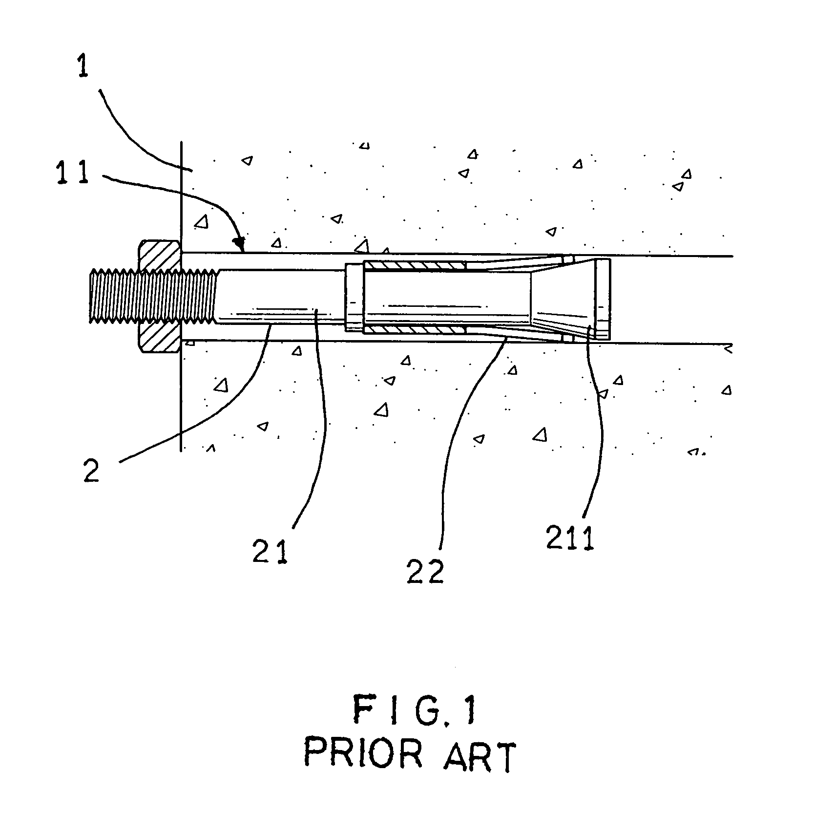 Anchoring screw with double heads and triple threads of different depths of thread