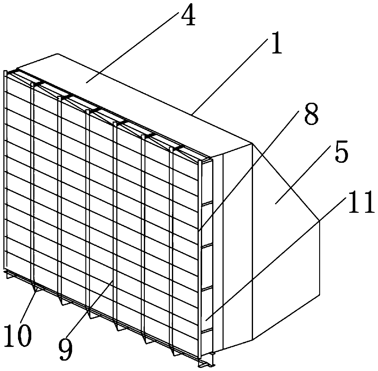 Rapid replacing system for air pre-filtering device