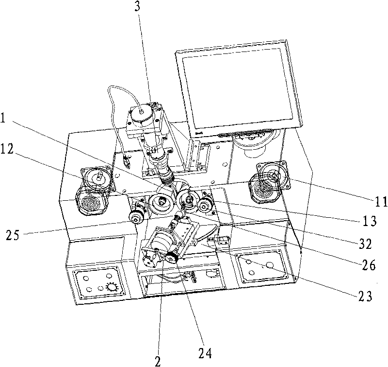 Drill bit grinding device and testing method