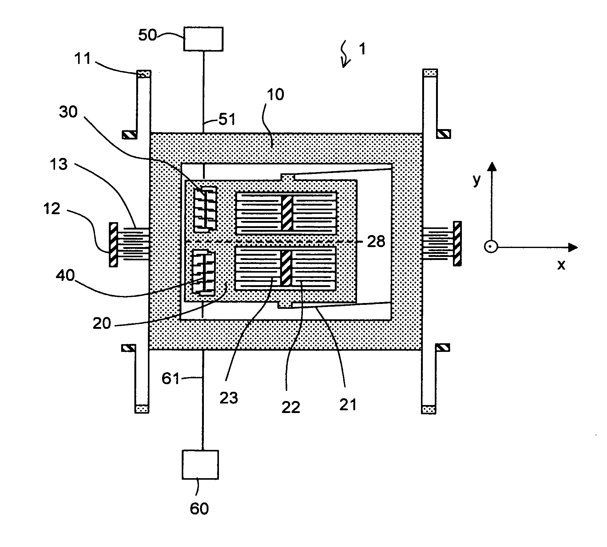 Coriolis gyroscope having correction units and method for reducing the quadrature bias