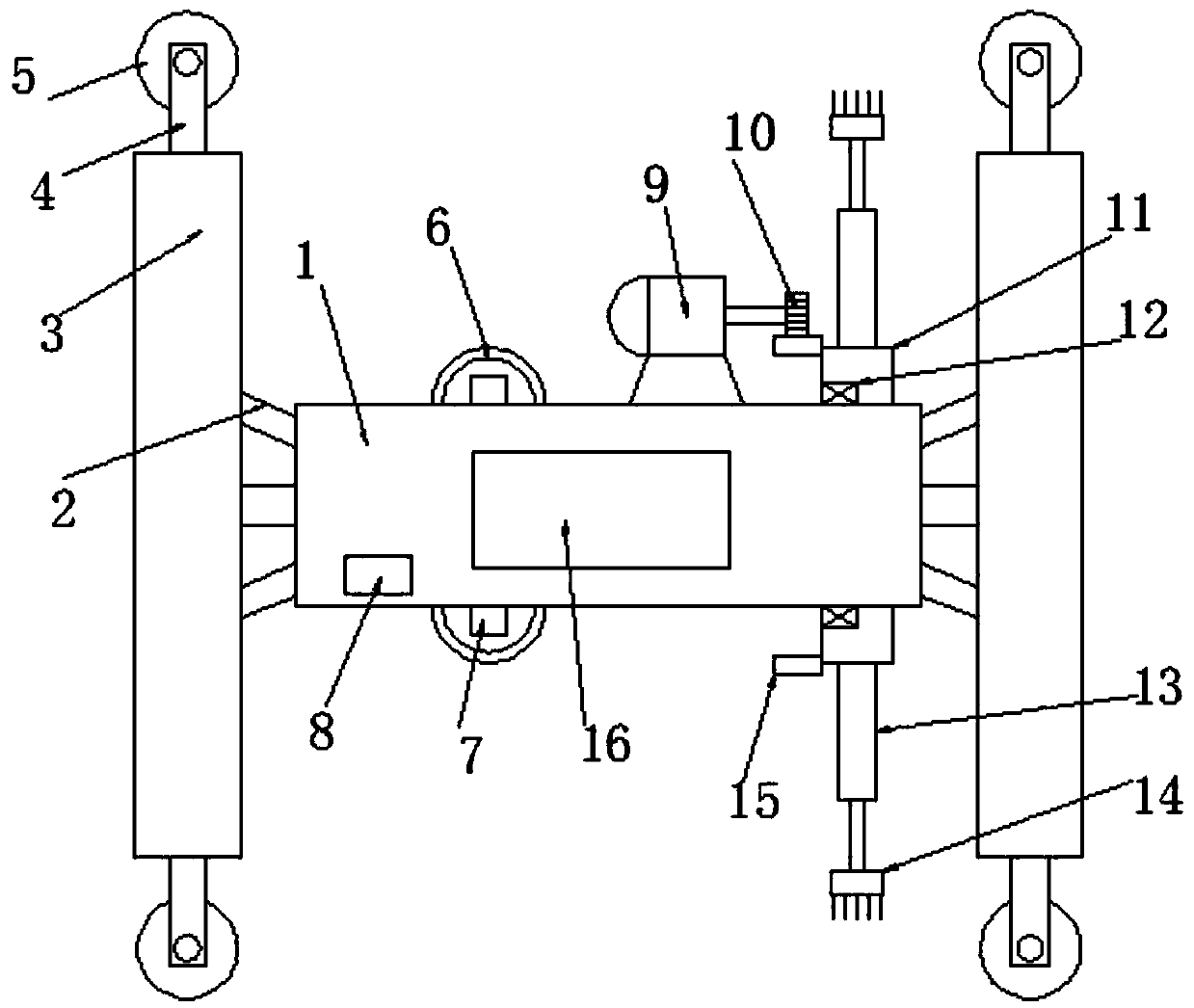 Natural gas pipeline cleaning device