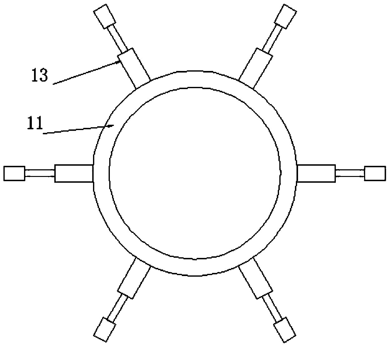 Natural gas pipeline cleaning device