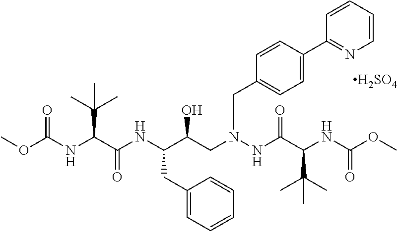 Tableted compositions containing atazanavir