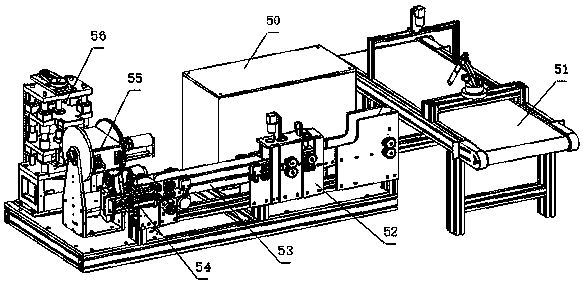 Full-automatic feather punching and shearing forming machine