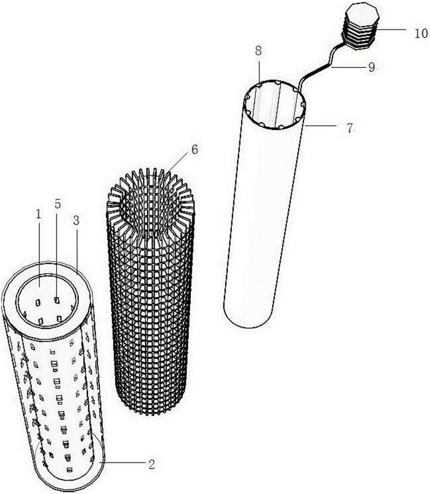 Photosensitive resin fracture dressing barrel