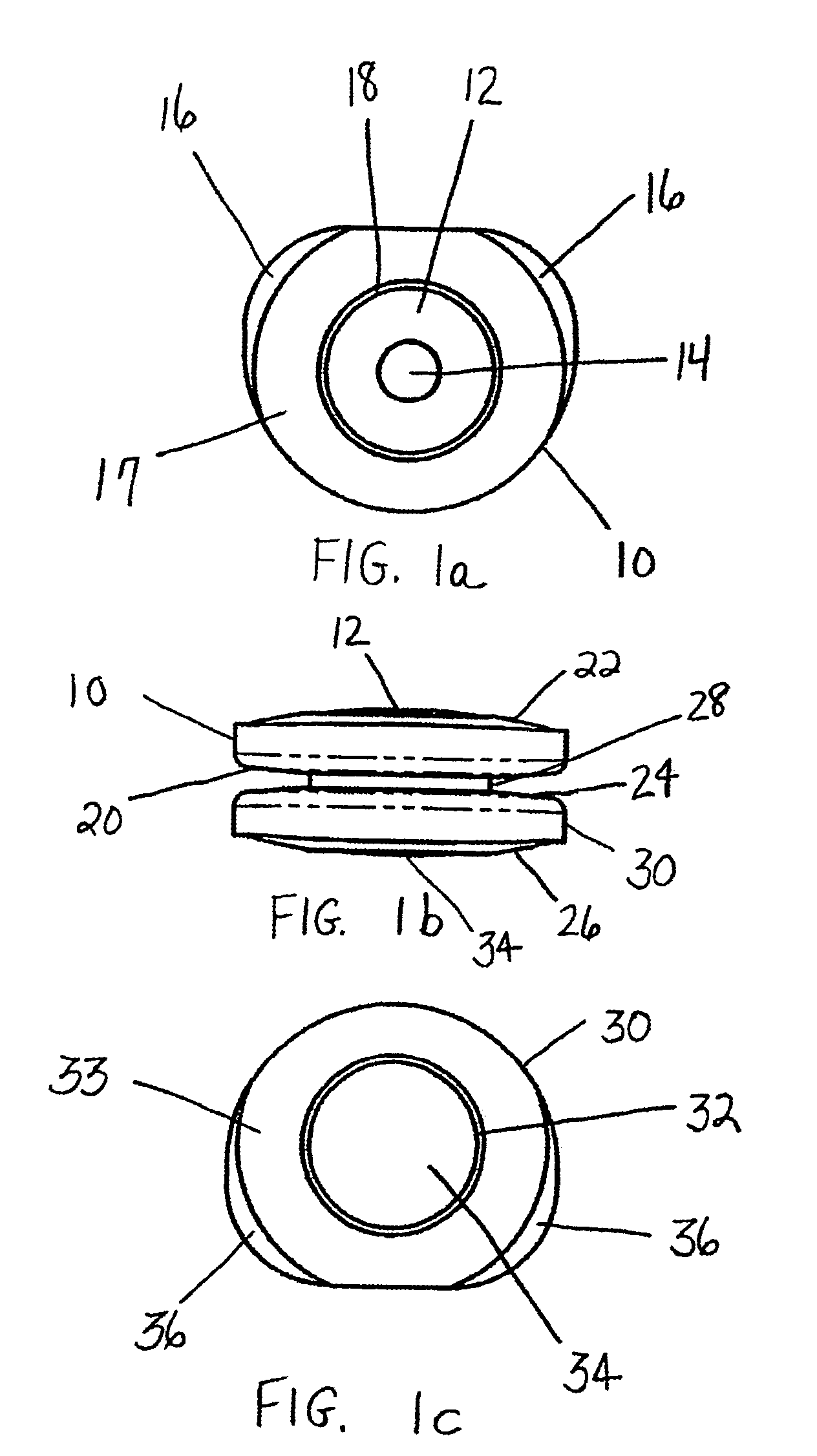 Artificial intervertebral disc having a bored semispherical bearing with a compression locking post and retaining caps