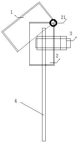 Protection apparatus for connecting part of grounding body and tower