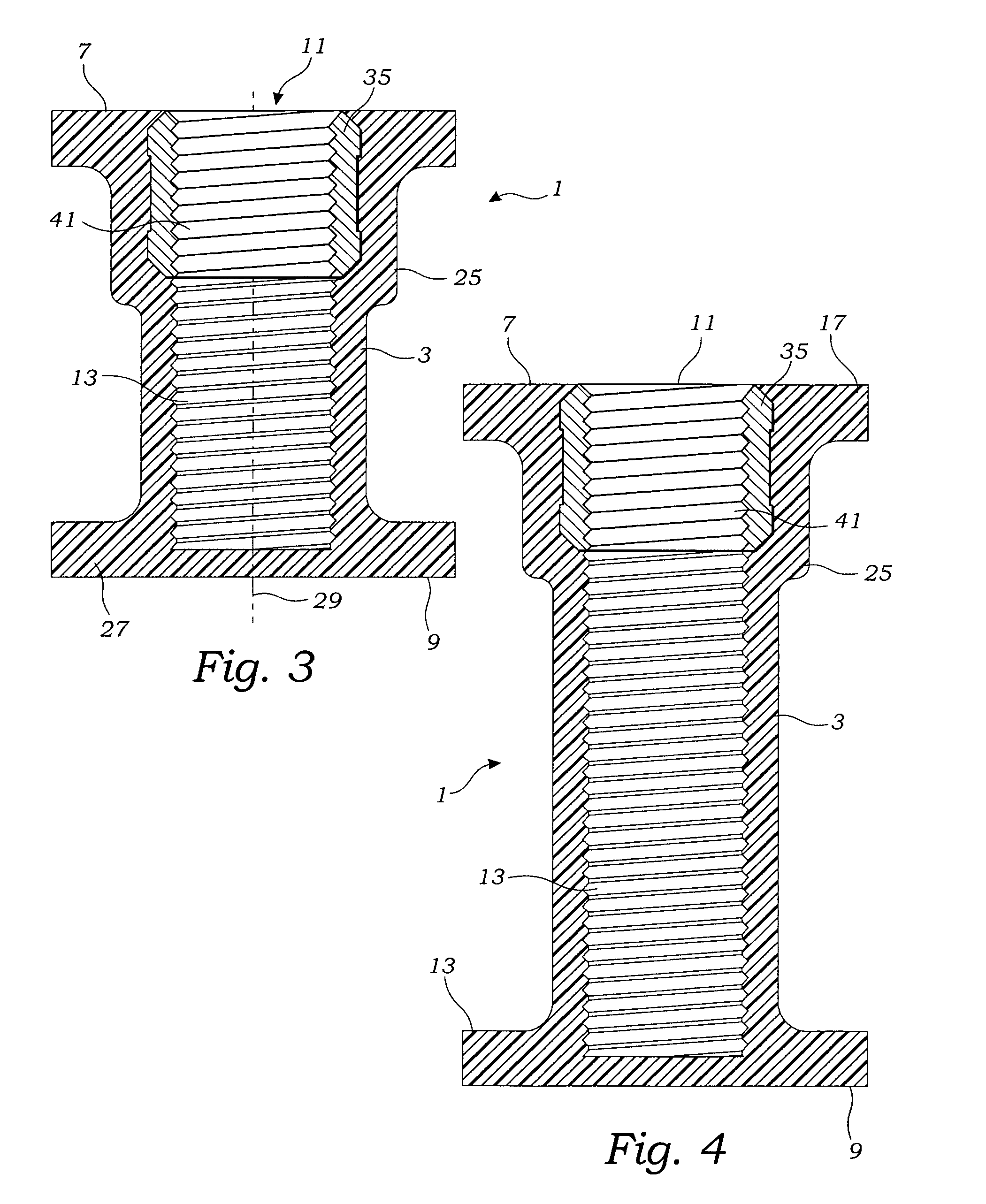 Inset panel fastener