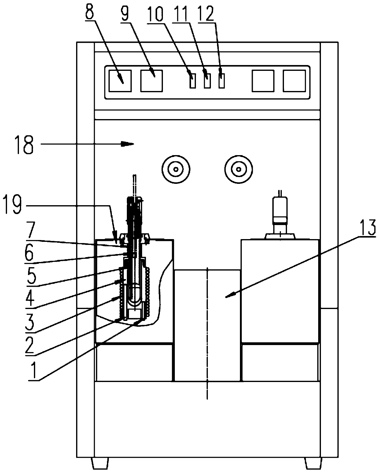 Automatic visual solidifying point determining device