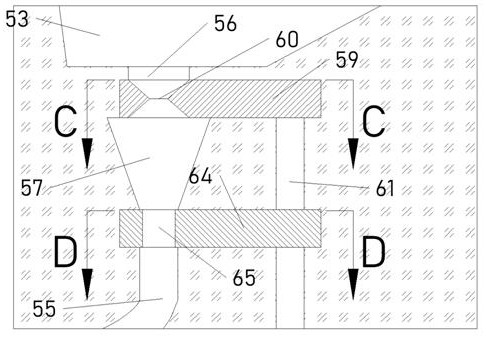 Hole fertilization type quantitative fertilization device