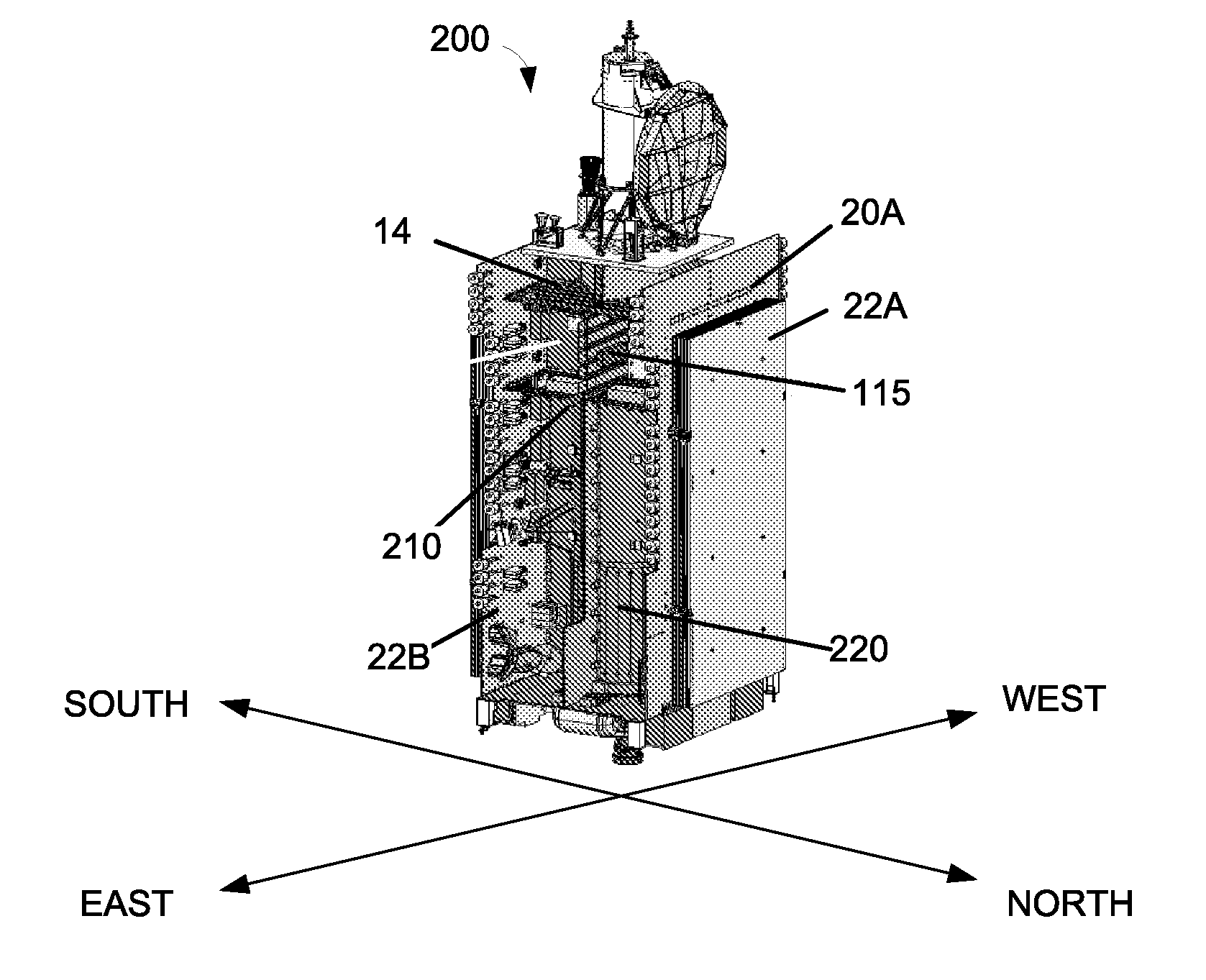 Spacecraft east-west radiator assembly