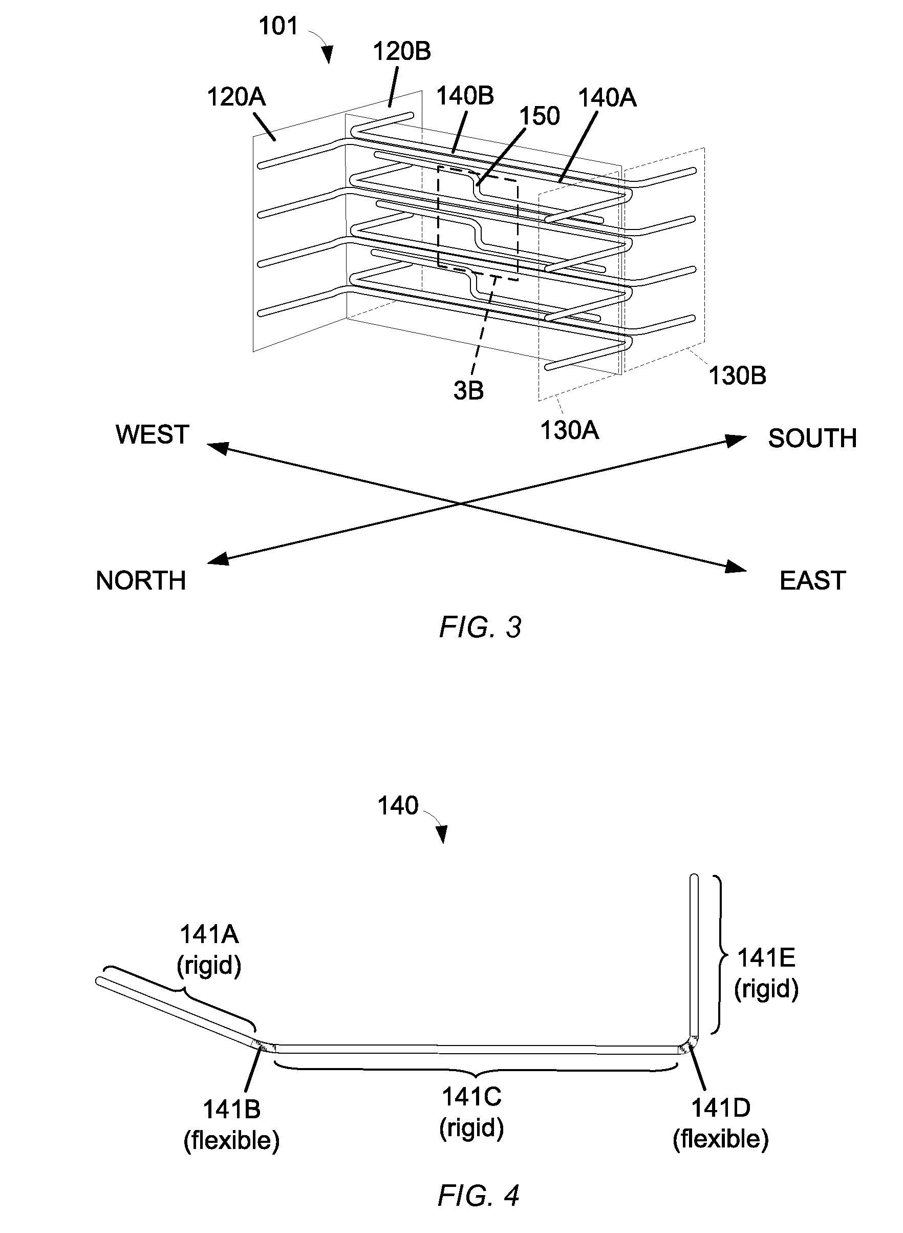 Spacecraft east-west radiator assembly