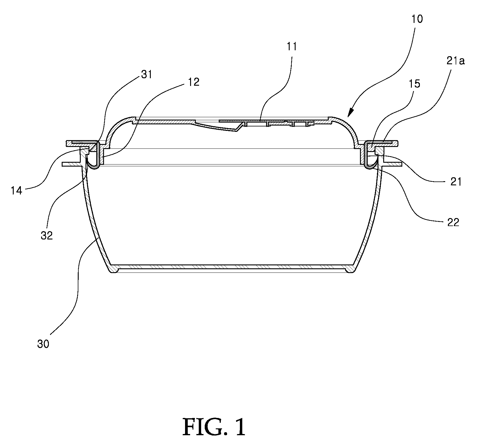 Receptacle with lid integrally formed with packing having wing section