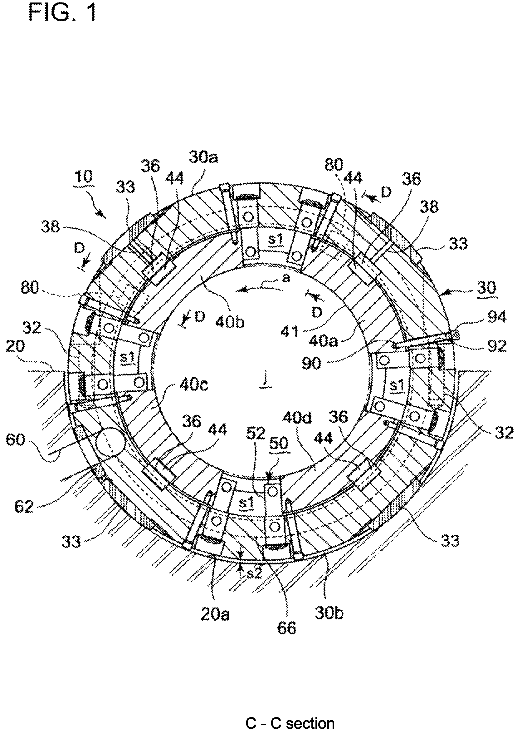 Rotation shaft supporting structure with journal bearing and assembling method of the bearing