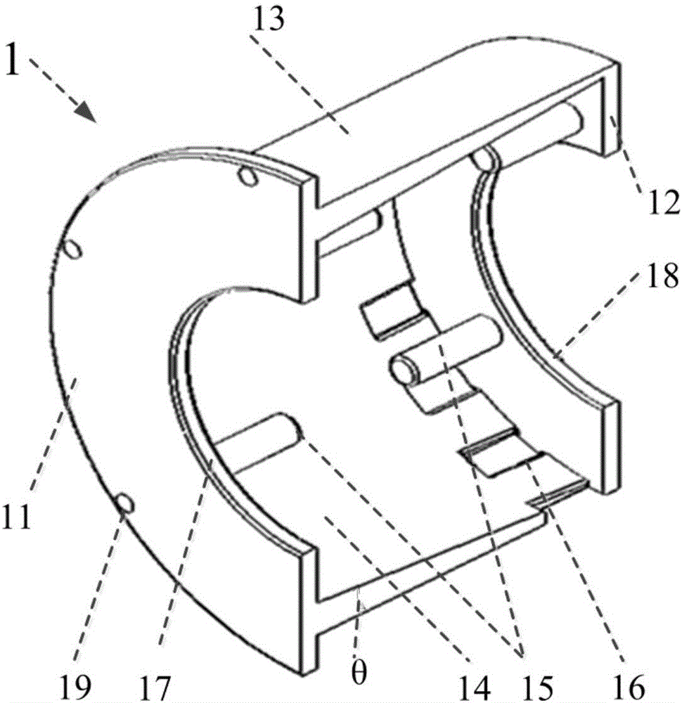 Dynamic sealing isolation cavity used for rotation component of propellant and explosive dust environment