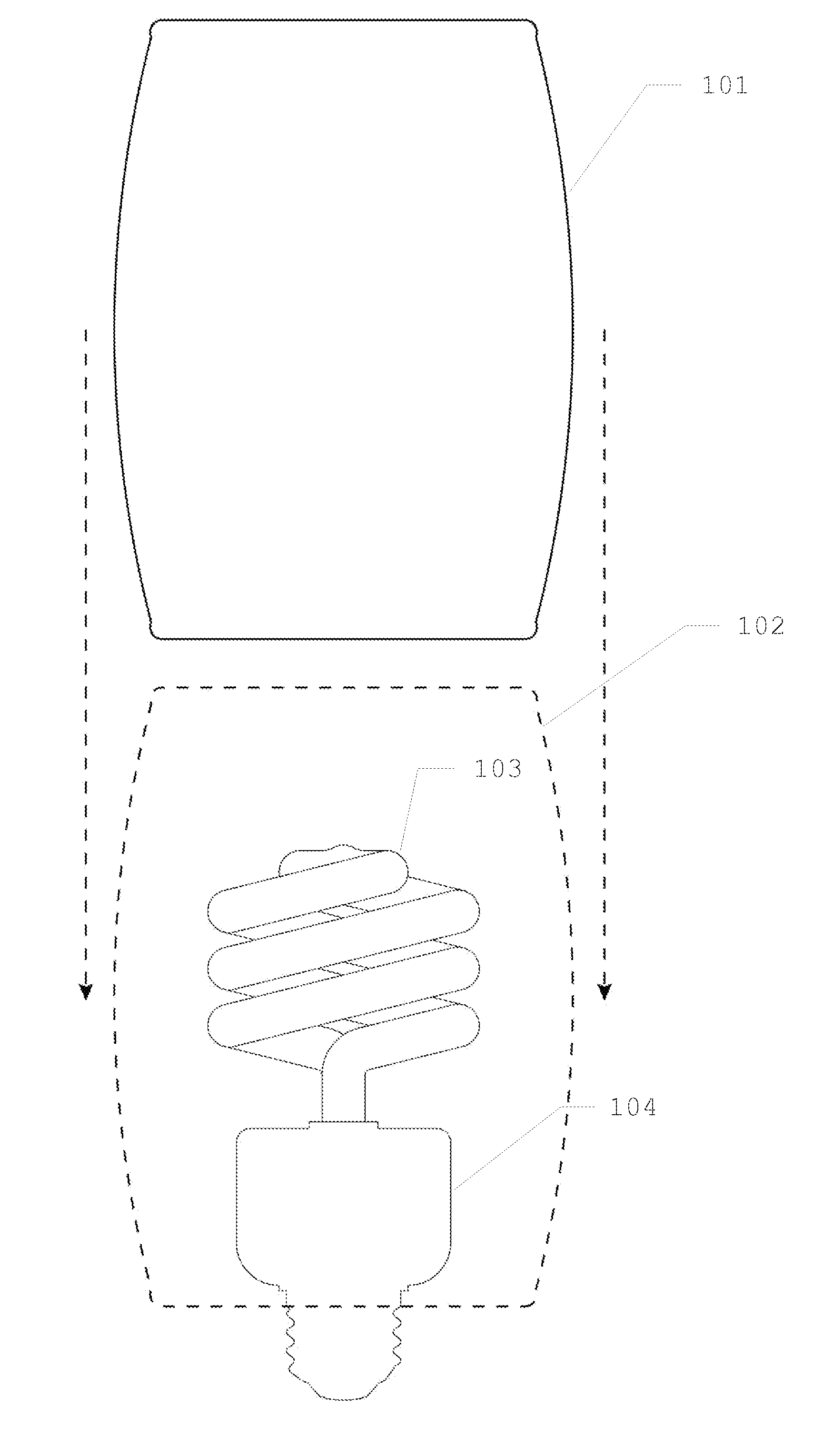 Detachable cover apparatus for compact fluorescent light (CFL) bulbs that affects illumination clarity, quality and color