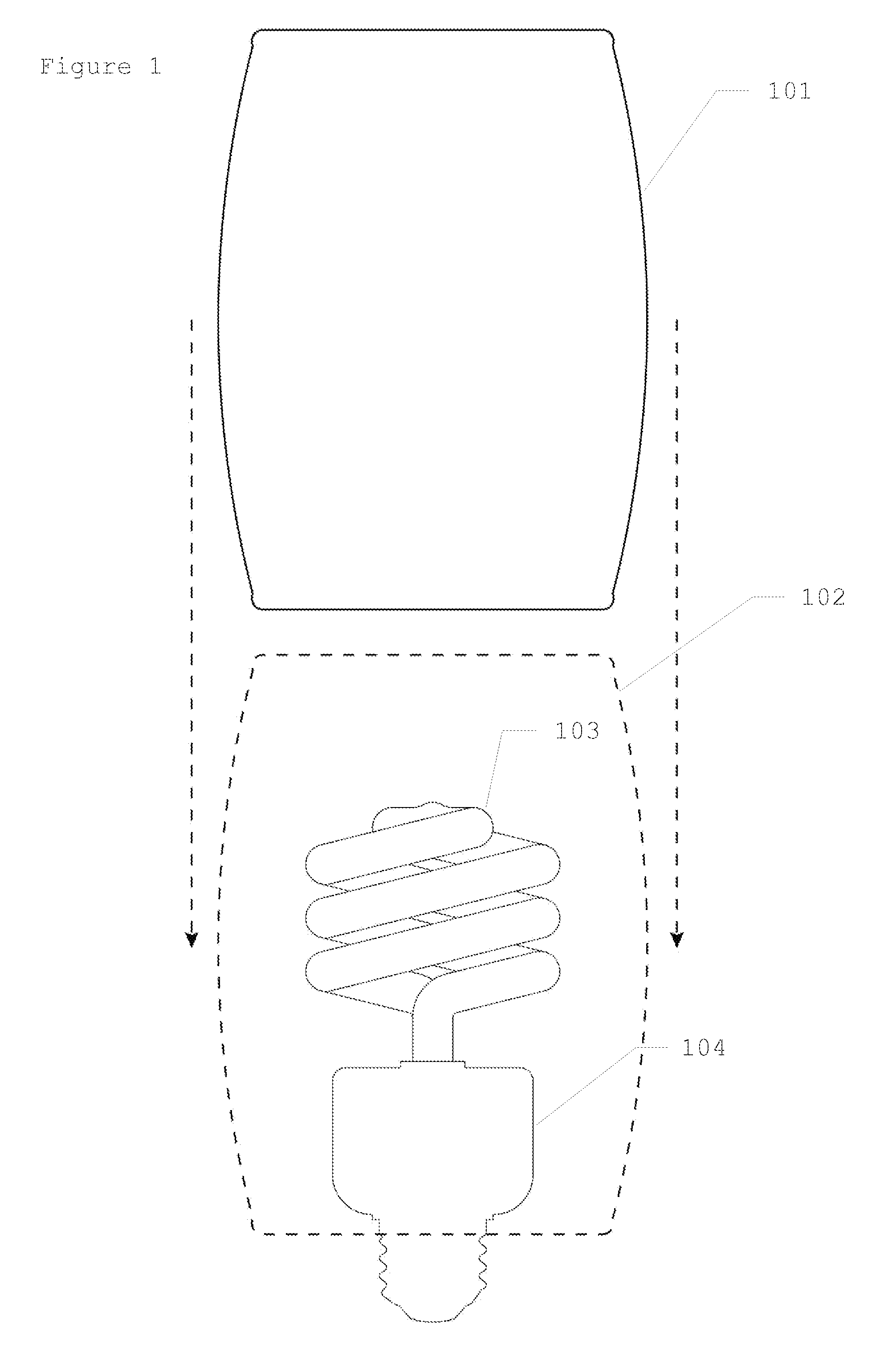 Detachable cover apparatus for compact fluorescent light (CFL) bulbs that affects illumination clarity, quality and color