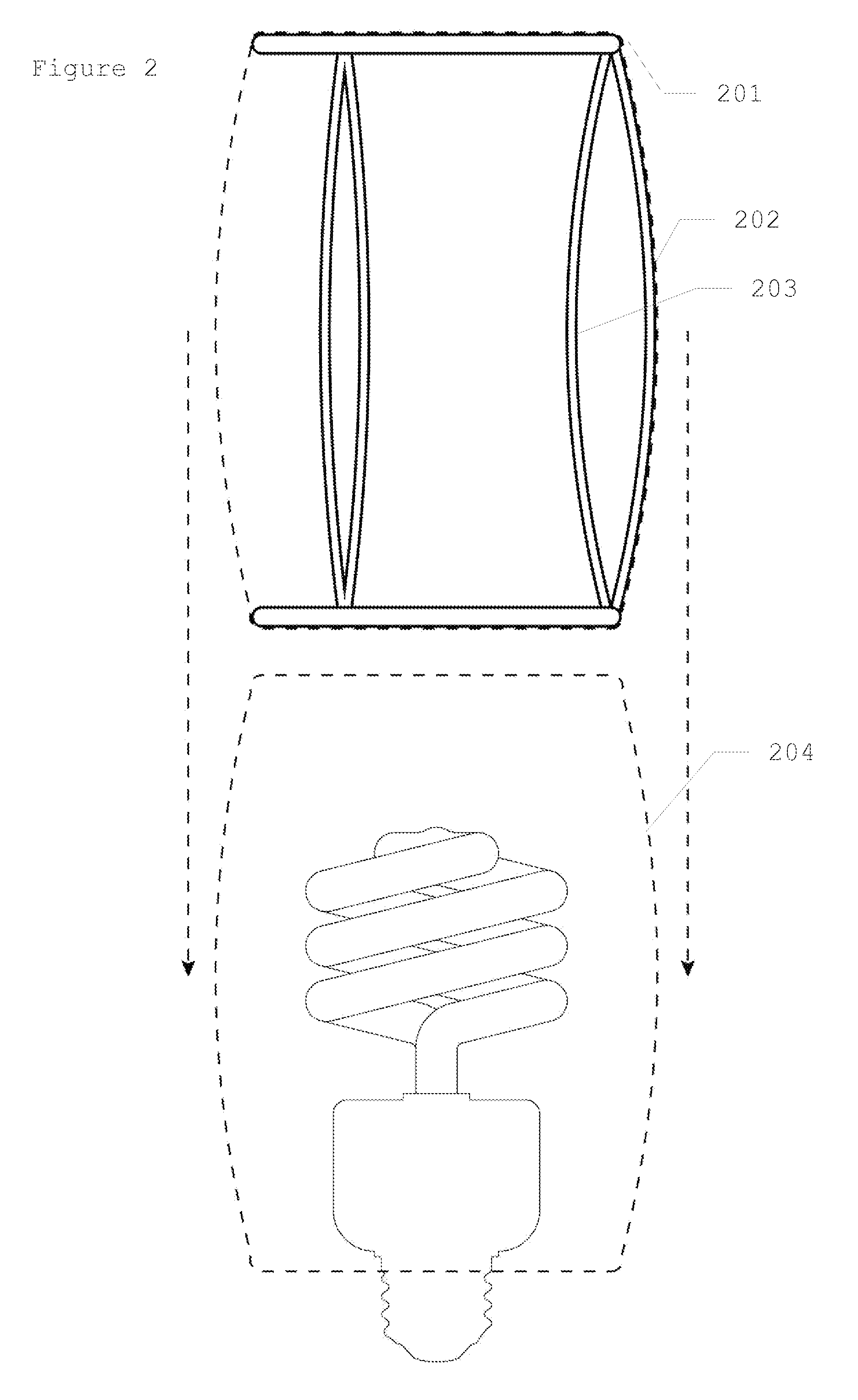 Detachable cover apparatus for compact fluorescent light (CFL) bulbs that affects illumination clarity, quality and color