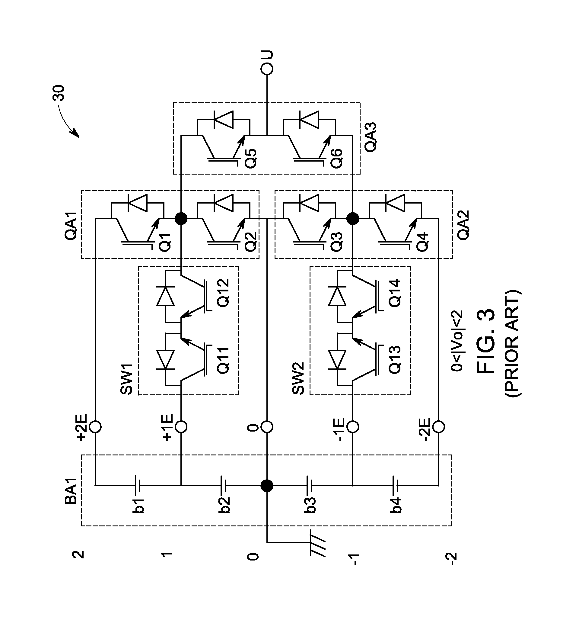 High voltage high power multi-level drive structure