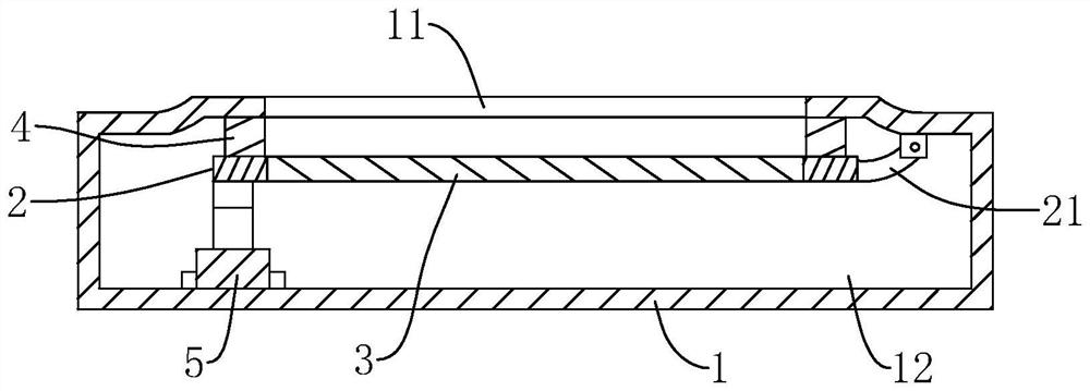 Adjusting method and structure of liquid crystal display module of 5G range finder