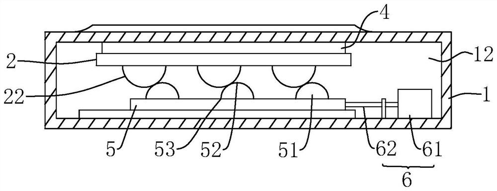 Adjusting method and structure of liquid crystal display module of 5G range finder