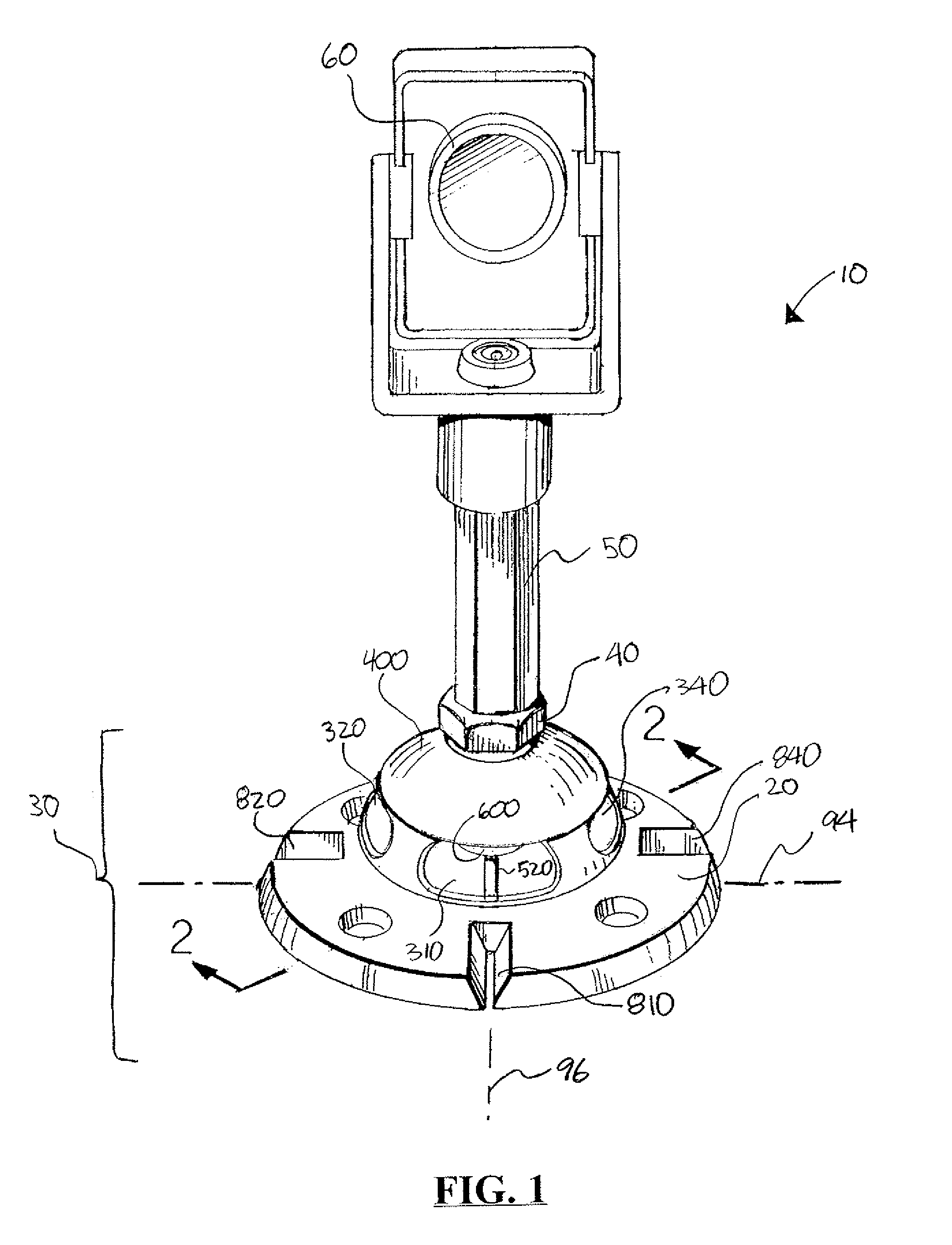 Adjustable prism stand/pole