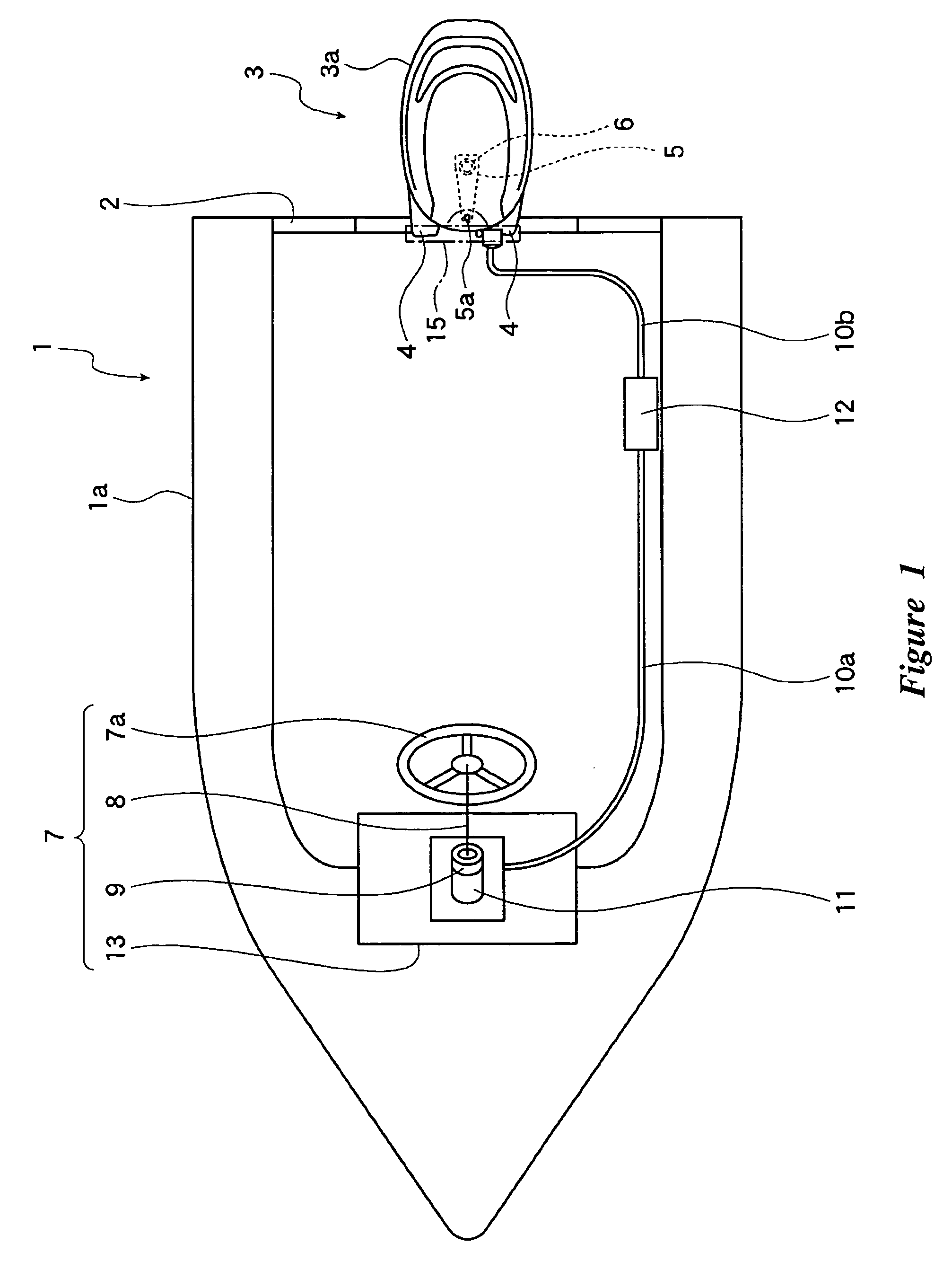 Steering control system for boat