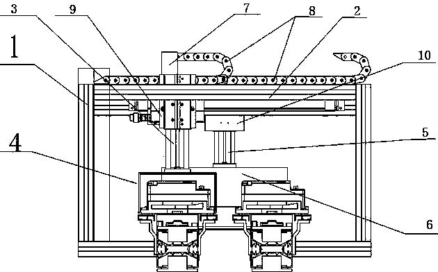 Automatic meter setting and sorting device used for detecting streamline by electric energy meter in automation mode