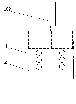 Clamping device with quantum communication remote control effect