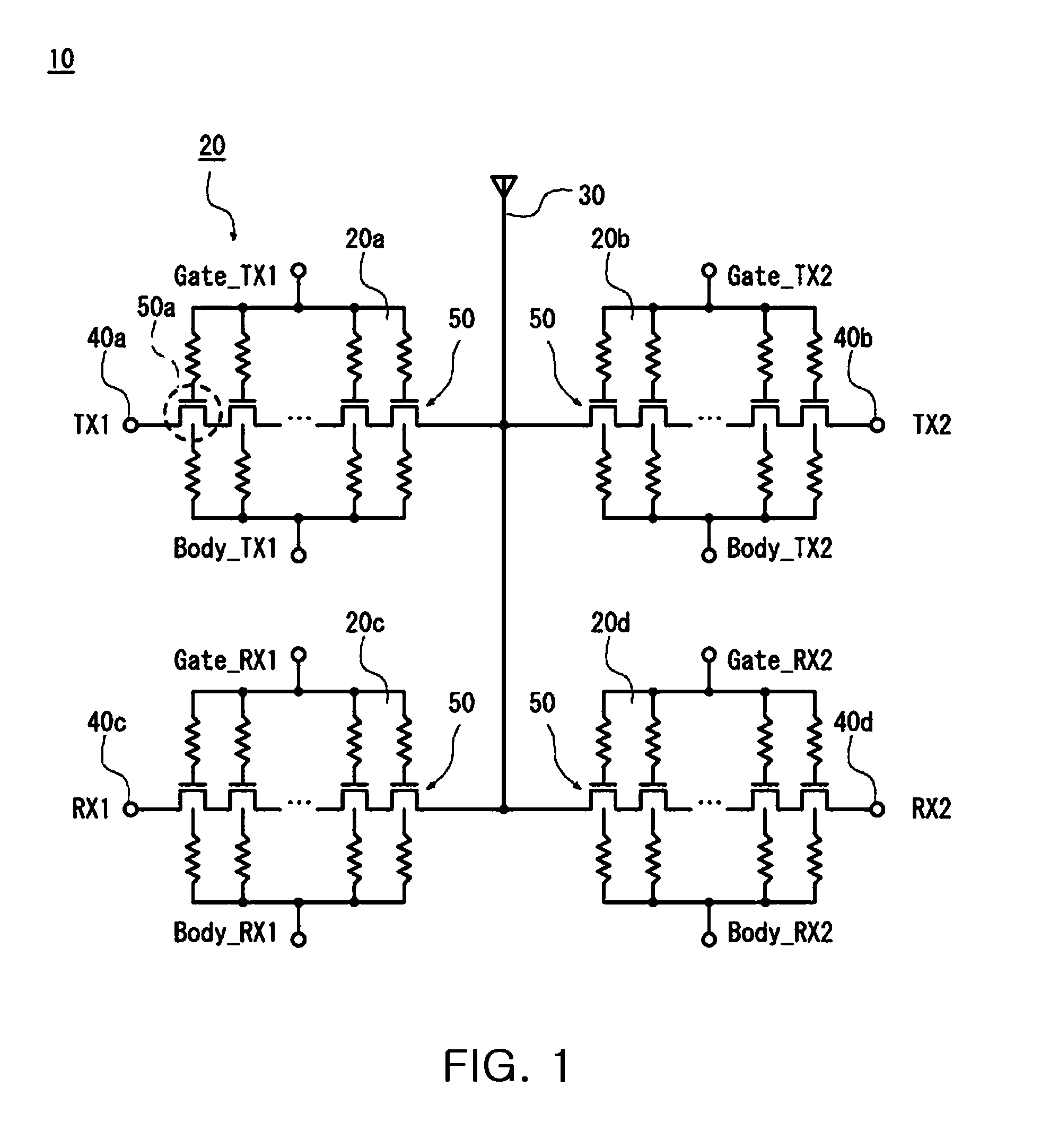 High frequency semiconductor switch