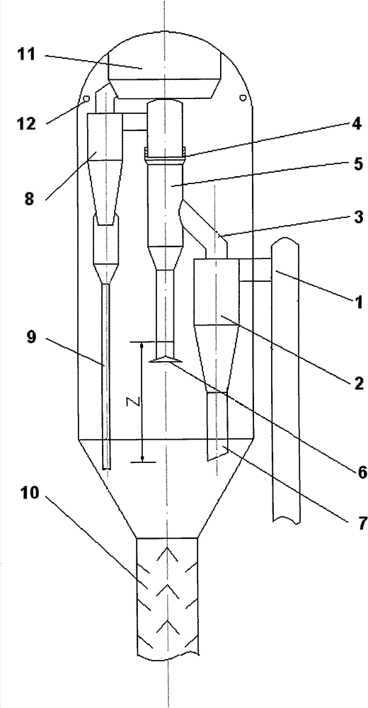 Fast lead-out device and method of oil gas for restraining coking in heavy oil catalytic cracking settler