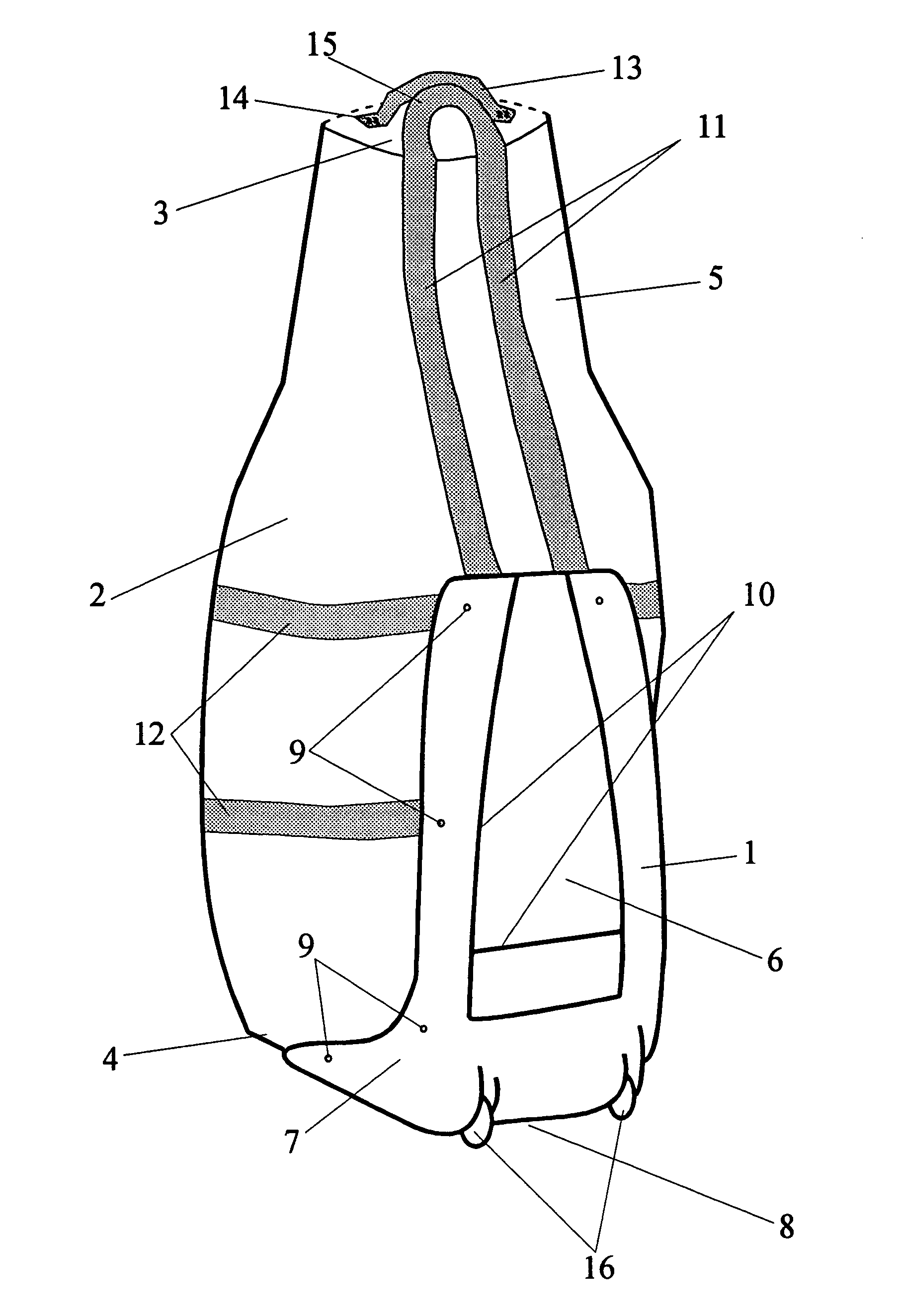 Travel bag with integrated support