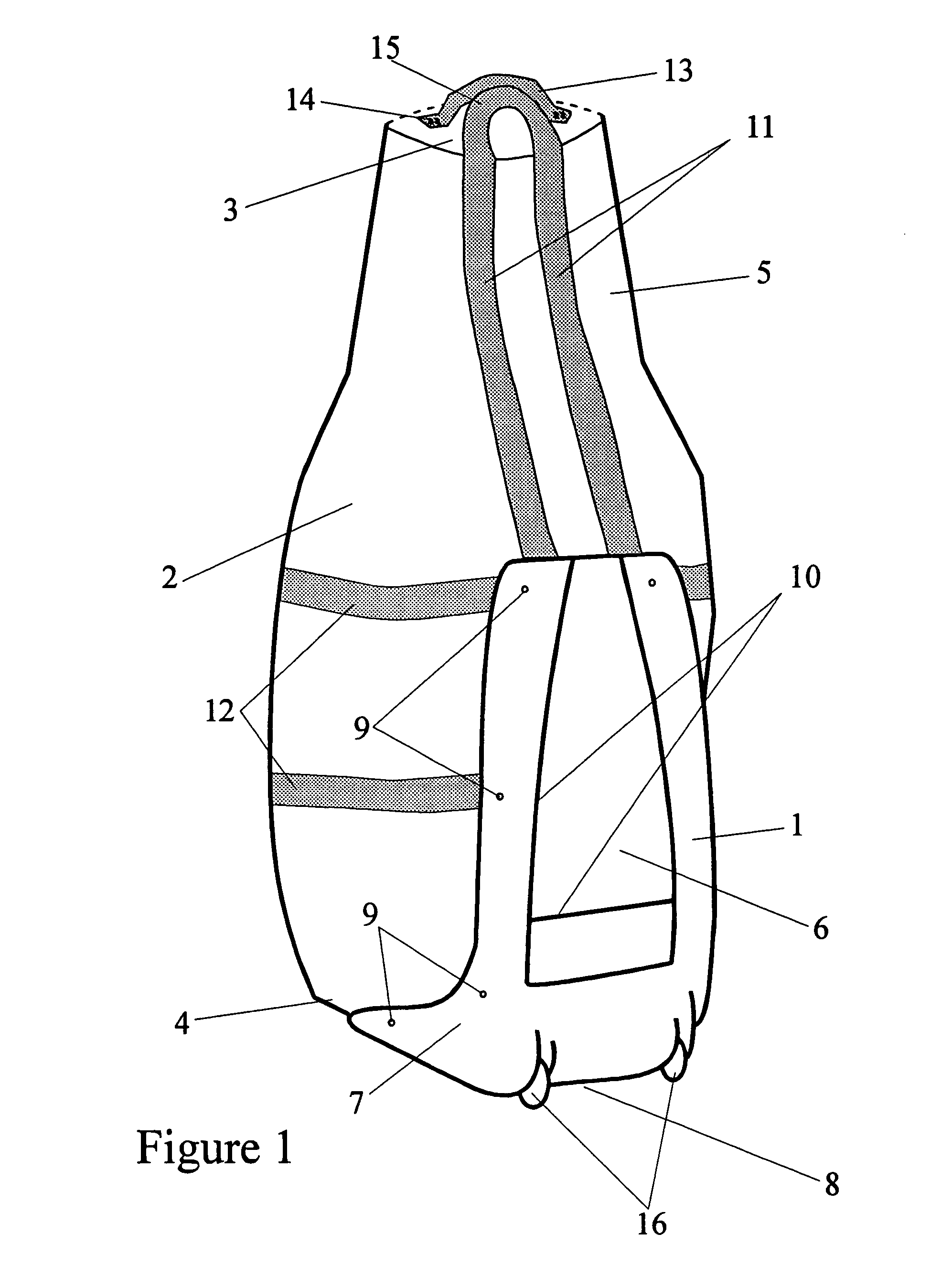 Travel bag with integrated support