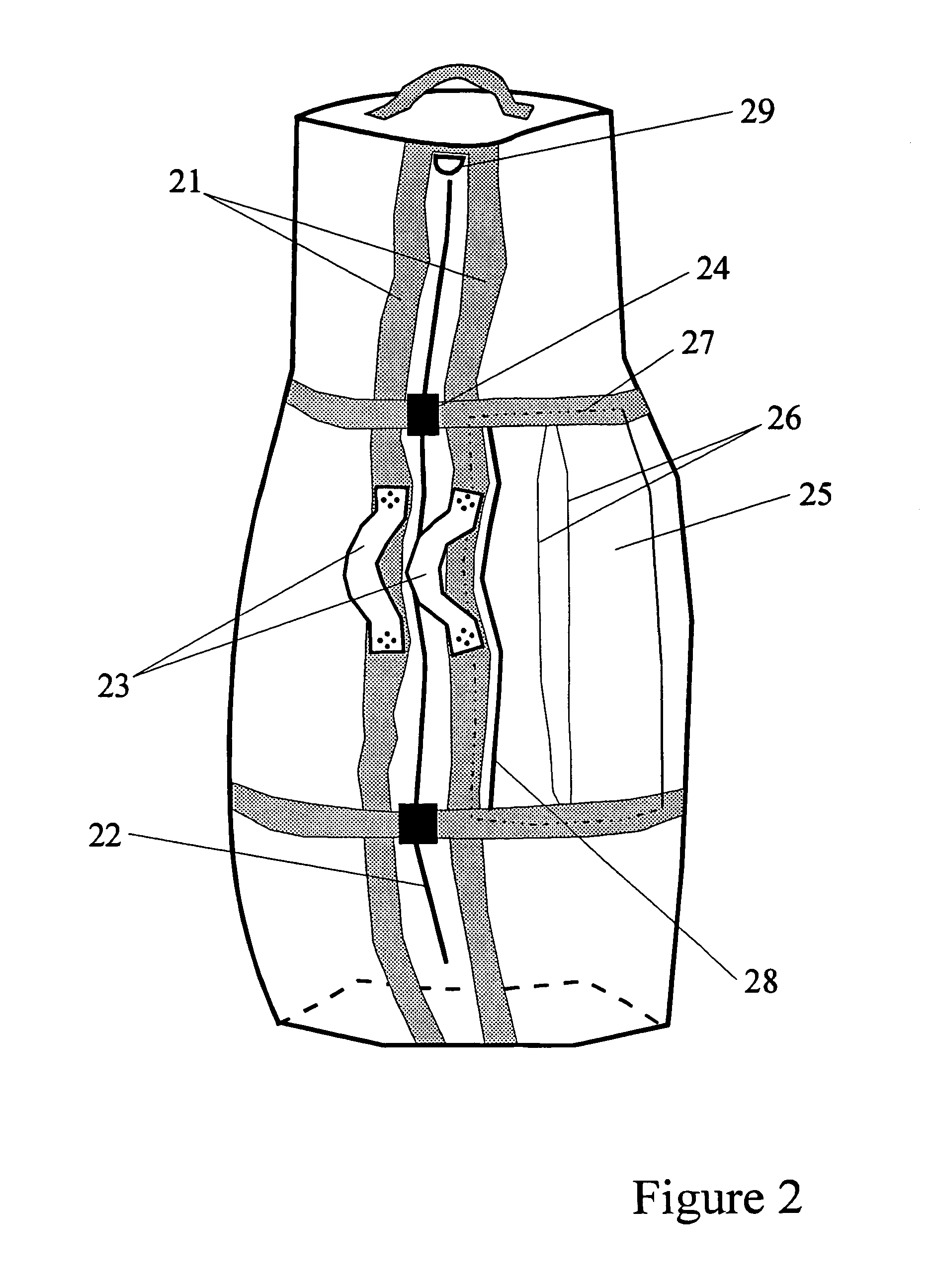 Travel bag with integrated support