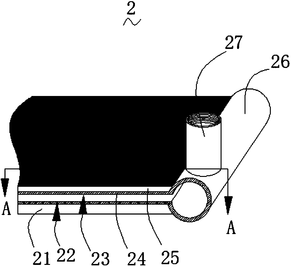 Water-saving device used for uniform watering of concrete