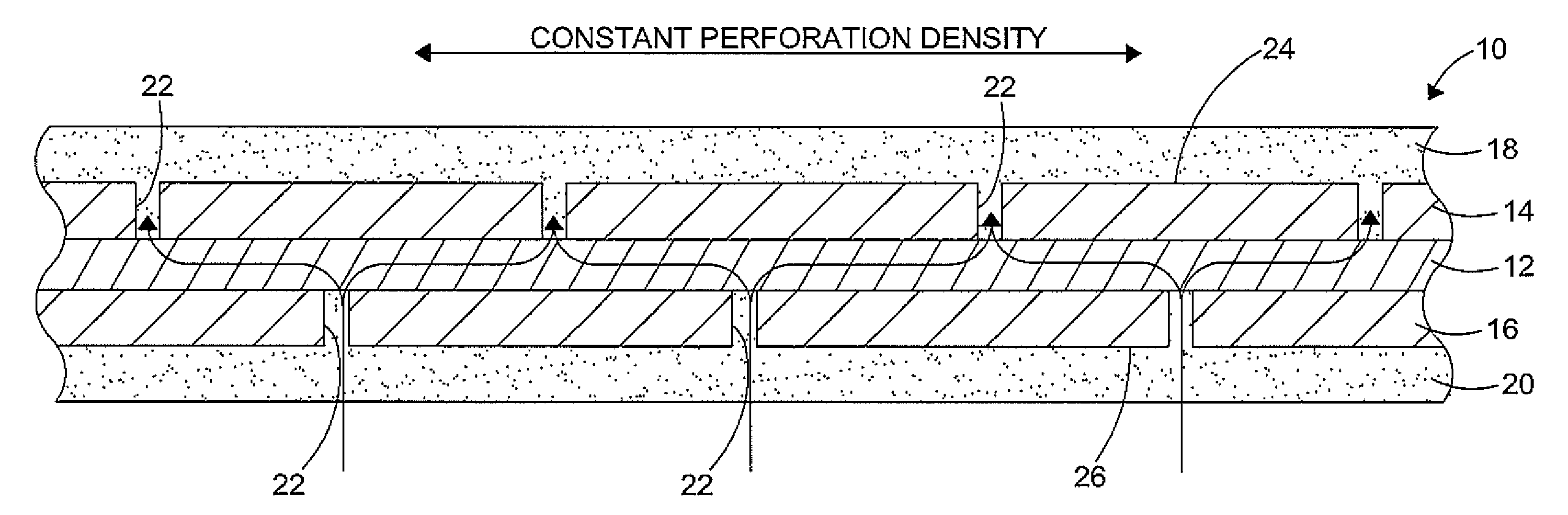 High tortuosity diffusion medium