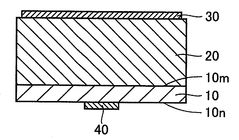 GaN SUBSTRATE AND LIGHT-EMITTING DEVICE