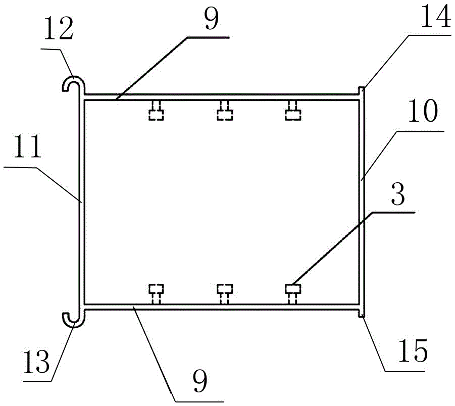 Steel plate and concrete diaphragm wall and construction method thereof